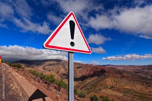 Triangle Danger Ahead Road Sign