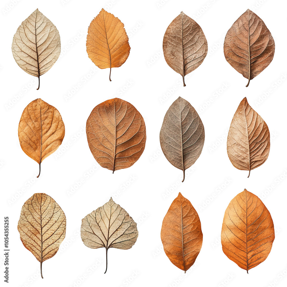 Autumn Collection of Dried Leaves Collection Autumn Collection of Dried Leaves Collection