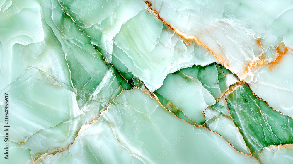 Textured green marble with intricate veins and variations in color ...