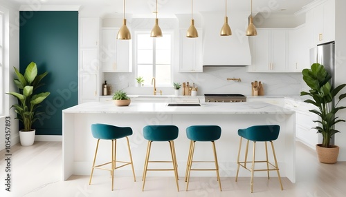 Fototapeta Naklejka Na Ścianę i Meble -  Photo interior modern design room 3d illustration