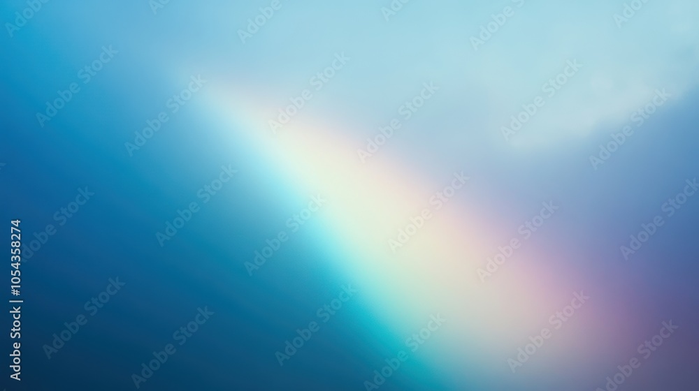 Fototapeta premium Misty air catching subtle rainbow light beams