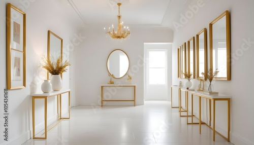 Fototapeta Naklejka Na Ścianę i Meble -  Photo interior modern design room 3d illustration