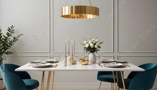 Fototapeta Naklejka Na Ścianę i Meble -  Photo interior modern design room 3d illustration