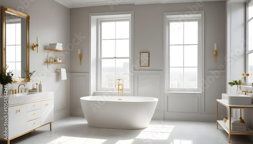 Fototapeta Naklejka Na Ścianę i Meble -  Photo interior modern design room 3d illustration