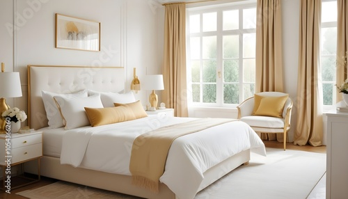 Fototapeta Naklejka Na Ścianę i Meble -  Photo interior modern design room 3d illustration