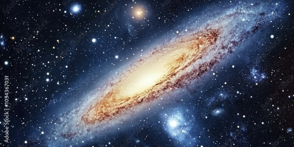 Spiral Galaxy in the Vastness of Space Spiral Galaxy in the Vastness of Space