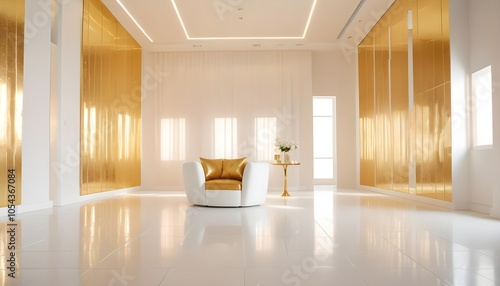 Fototapeta Naklejka Na Ścianę i Meble -  Photo interior modern design room 3d illustration