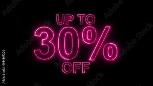 30 percent off sale discount. Up to 30% off neon light sign.