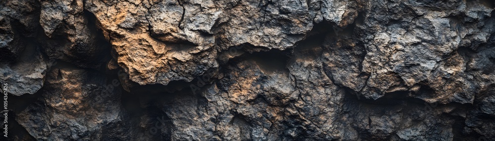 Rough, Gray and Brown Rocky Surface with Shadows Rough, Gray and Brown Rocky Surface with Shadows