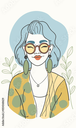 Ethnic elements and bright shades: a unique vector illustration for your project.
