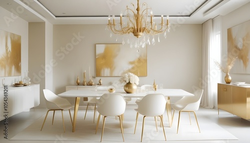 Fototapeta Naklejka Na Ścianę i Meble -  Photo interior modern design room 3d illustration