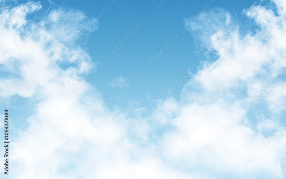 Subtle gradient sky with abstract, misty clouds, ideal for a tranquil and artistic atmosphere Subtle gradient sky with abstract, misty clouds, ideal for a tranquil and artistic atmosphere