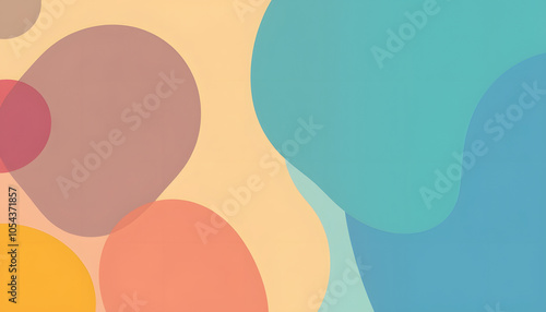 Wallpaper Mural Empathy Colorful Abstract Shapes Horizontal isolated with white highlights, png Torontodigital.ca