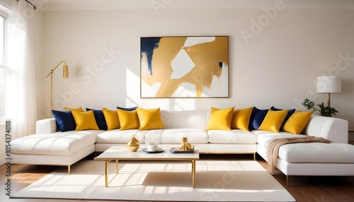 Fototapeta Naklejka Na Ścianę i Meble -  Photo interior modern design room 3d illustration