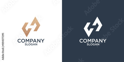 collection of letter c abstract monogram logo design vector