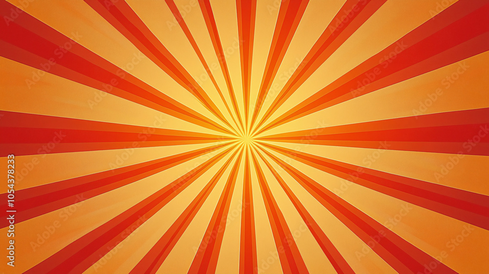 Sunburst Symphony: A Geometric Pattern of Orange and Yellow Beams Sunburst Symphony: A Geometric Pattern of Orange and Yellow Beams