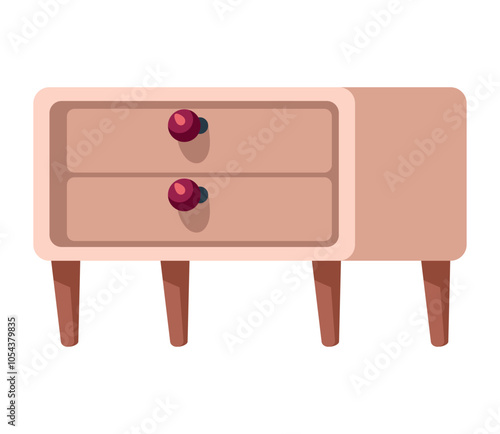 wooden bedside table home item