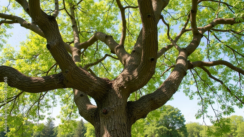 Whimsical corkscrew willow tree with spiraling branches and narrow leaves Whimsical corkscrew willow tree with spiraling branches and narrow leaves