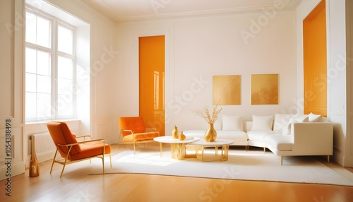 Photo interior modern design room 3d illustration