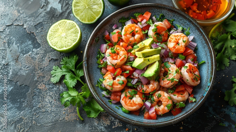 Shrimp Ceviche with Avocado, Cilantro and Lime Shrimp Ceviche with Avocado, Cilantro and Lime