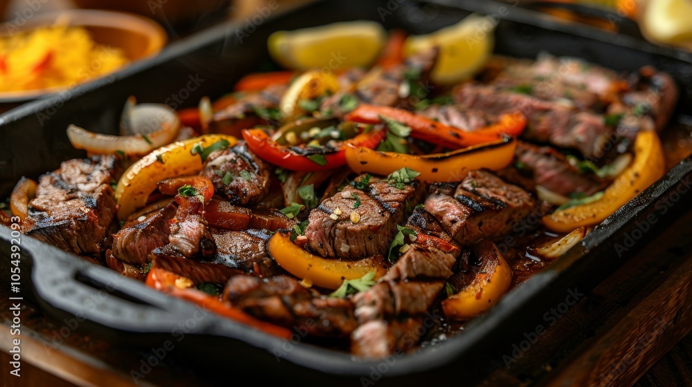 Grilled Steak Fajitas with Bell Peppers and Onions Grilled Steak Fajitas with Bell Peppers and Onions