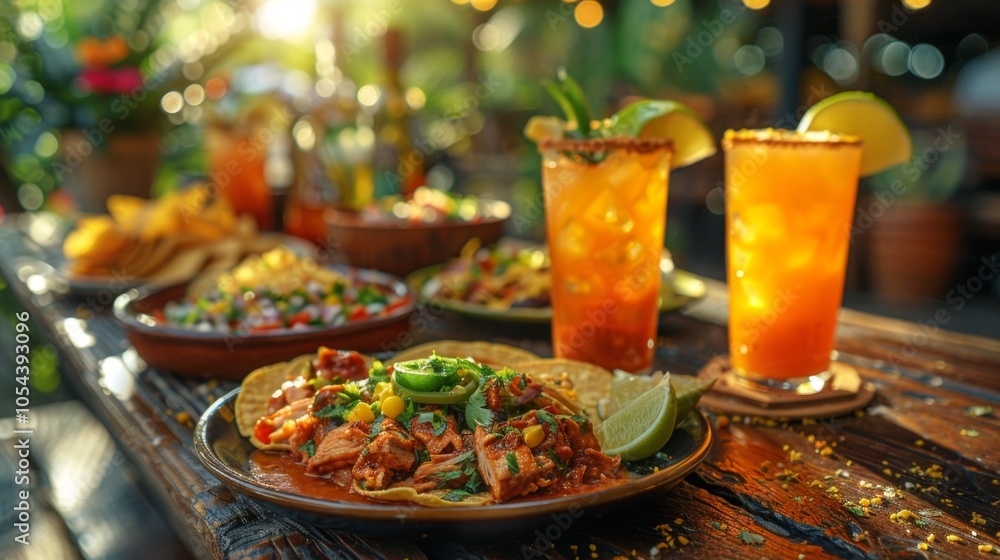 Delicious Mexican Tacos with Cilantro and Lime Delicious Mexican Tacos with Cilantro and Lime