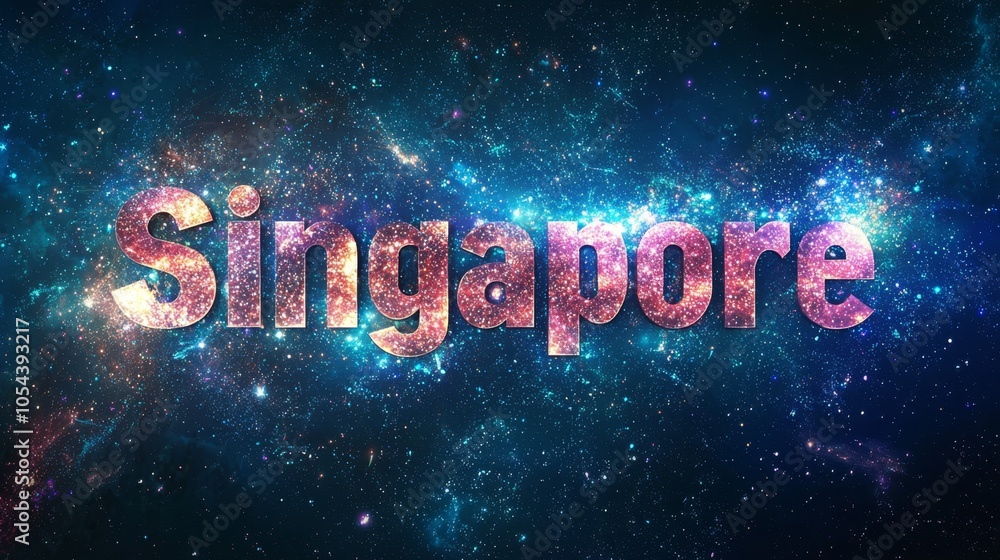 Universe Singapore City symbol art poster. Universe Singapore City symbol art poster.