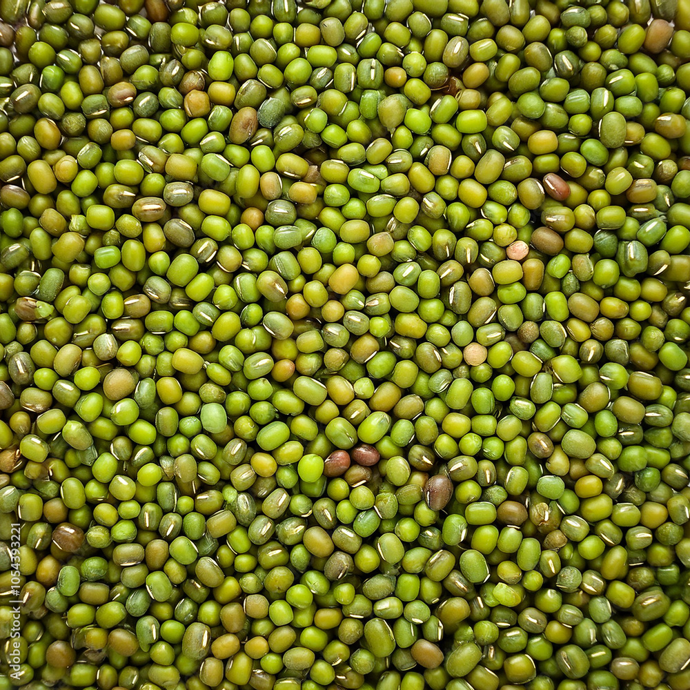 Mung beans Vegetables, Creative background design with food theme, focus on the pile of fresh Mung beans Mung beans Vegetables, Creative background design with food theme, focus on the pile of fresh Mung beans