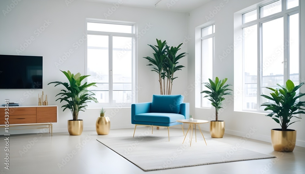 Photo interior modern design room 3d illustration Photo interior modern design room 3d illustration