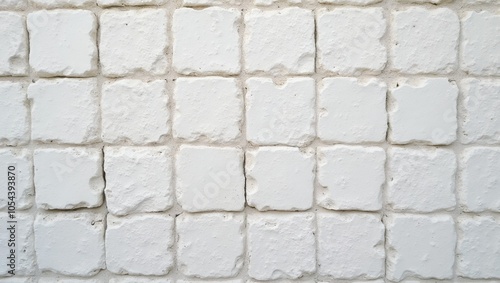 Wallpaper Mural Raw porous white concrete blocks in grid formation Torontodigital.ca