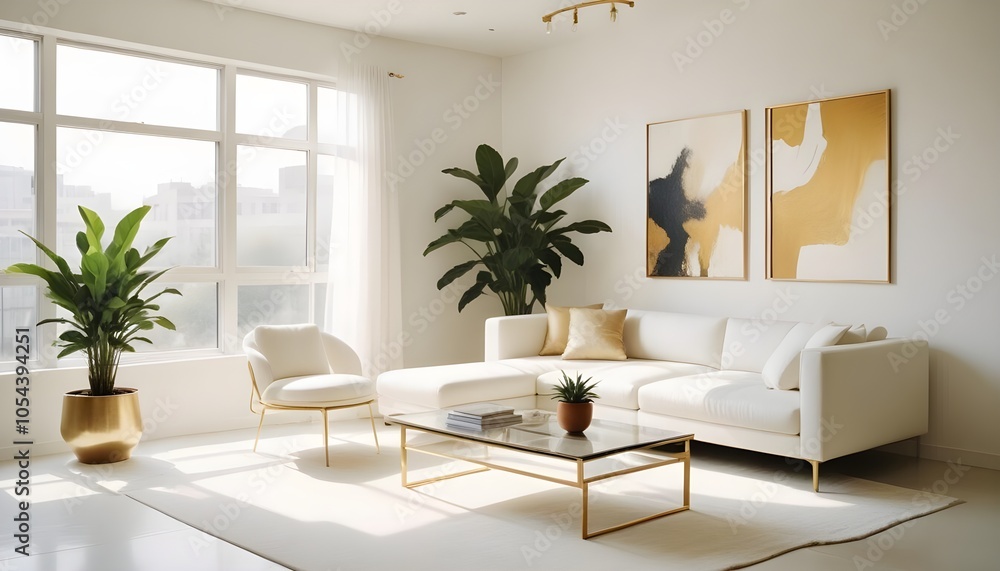 Photo interior modern design room 3d illustration Photo interior modern design room 3d illustration