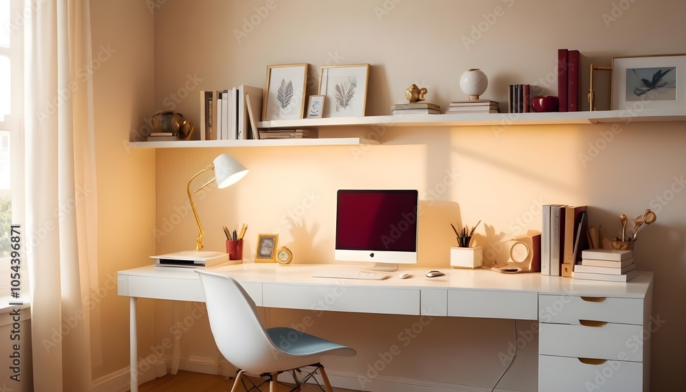 Fototapeta premium Photo interior modern design room 3d illustration