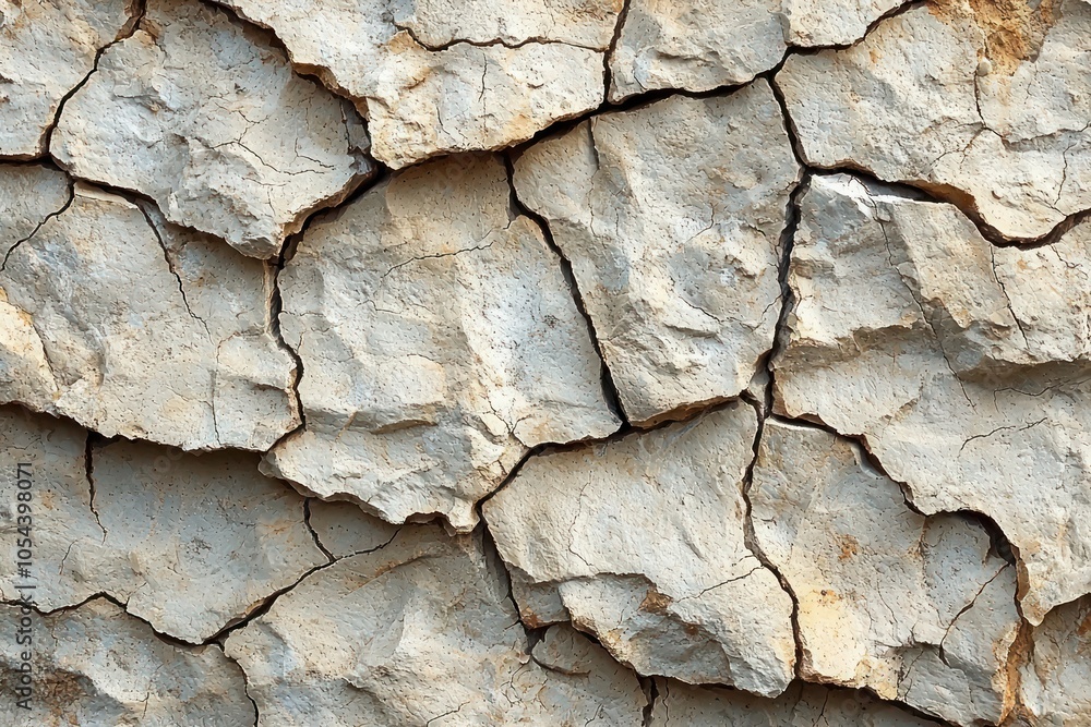 Close-up of Cracked and Weathered Rock Surface Close-up of Cracked and Weathered Rock Surface