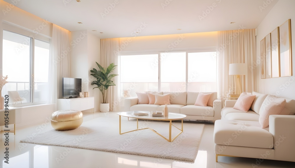 Photo interior modern design room 3d illustration Photo interior modern design room 3d illustration