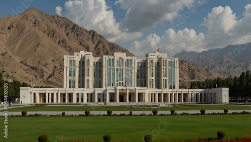 Istiklol complex in Dushanbe, Tajikistan. photo