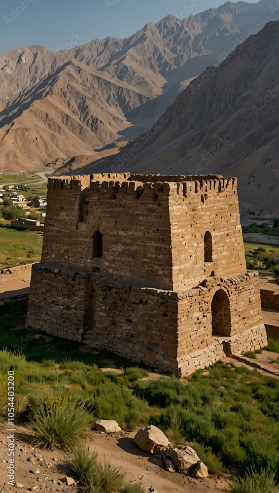 Kalai Mug Tepe Fort in Istaravshan, Tajikistan. Kalai Mug Tepe Fort in Istaravshan, Tajikistan.