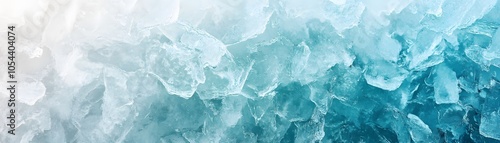 Abstract Texture of Blue and White Ice