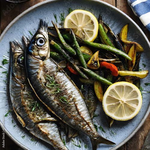 Wallpaper Mural Grilled Sardines with Garlic and Lemon Torontodigital.ca