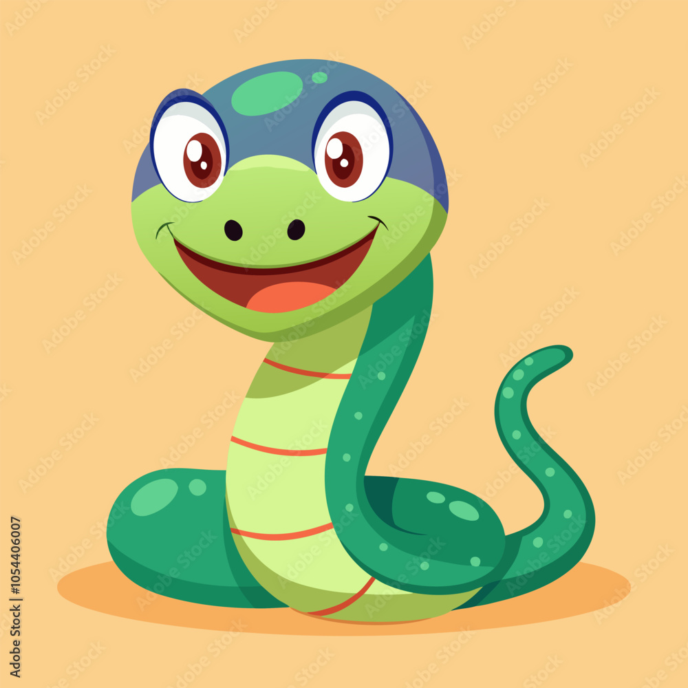 Fototapeta premium Simple but effective vector illustration that will immediately win the hearts of your children