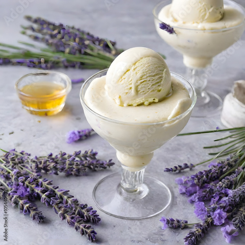 Wallpaper Mural Lavender Honey Ice Cream Torontodigital.ca