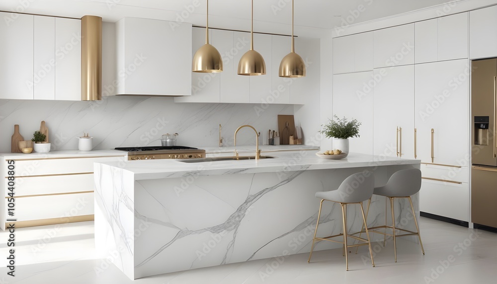 Fototapeta premium Photo interior modern design room 3d illustration