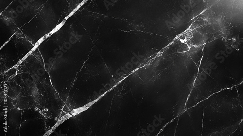 Black and white photo of a marble floor. The photo is of a large, black and white marble floor with a lot of cracks and grooves