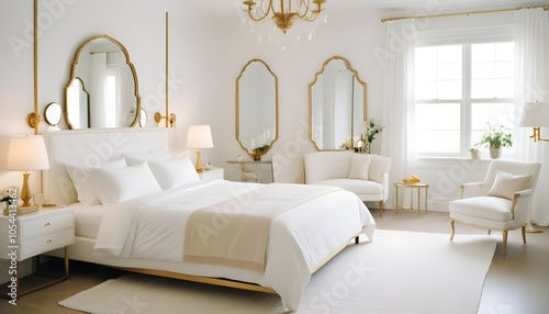 Fototapeta Naklejka Na Ścianę i Meble -  Photo interior modern design room 3d illustration