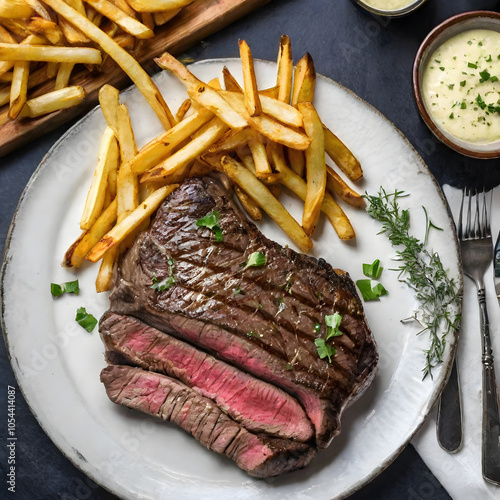 Wallpaper Mural Steak Frites with Garlic Butter Torontodigital.ca