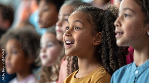 Students participating in a school play, emphasizing creativity and performance arts