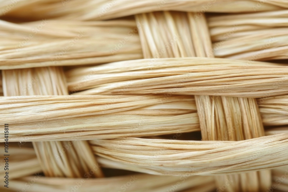 Loose straw arranged in uniform loops, showcasing natural symmetry Loose straw arranged in uniform loops, showcasing natural symmetry