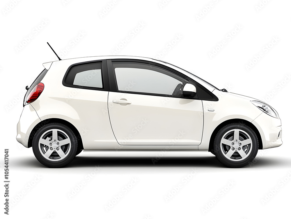 Sleek White Compact Car for Modern Urban Transportation Sleek White Compact Car for Modern Urban Transportation