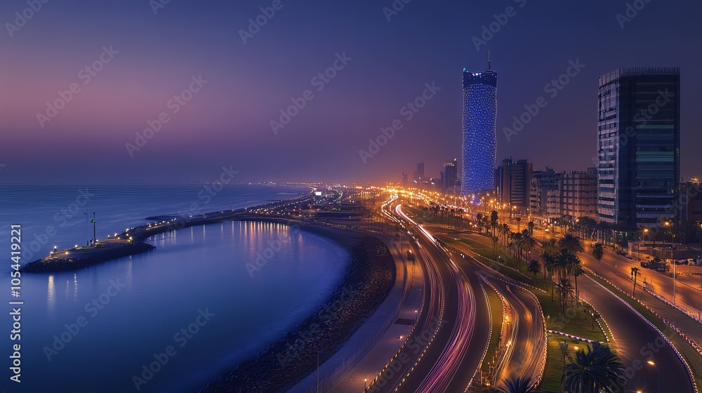 Enjoy dazzling fireworks on the stunning Jeddah corniche, right by the Formula 1 race track in Saudi Arabia.