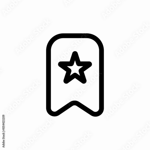 favorite bookmark icon sign vector