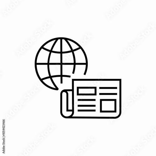 internet news icon sign vector